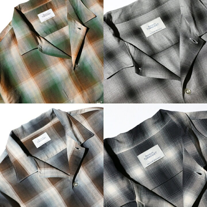 楽天市場】【TOWNCRAFT / タウンクラフト】60S OMBRE PLAID RAYON 