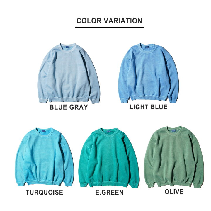 楽天市場】【TOWNCRAFT / タウンクラフト】90S PIGMENT CREW SWEAT 