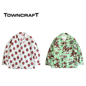 yTOWNCRAFT / ^ENtgzPAJAMA PRINTED JACKET MADE IN JAPAN ` n[gNE pW}Vc