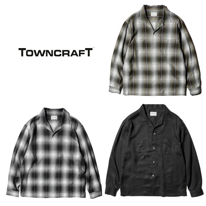 楽天市場】【TOWNCRAFT / タウンクラフト】60S OPEN COLLAR SHIRT MADE 