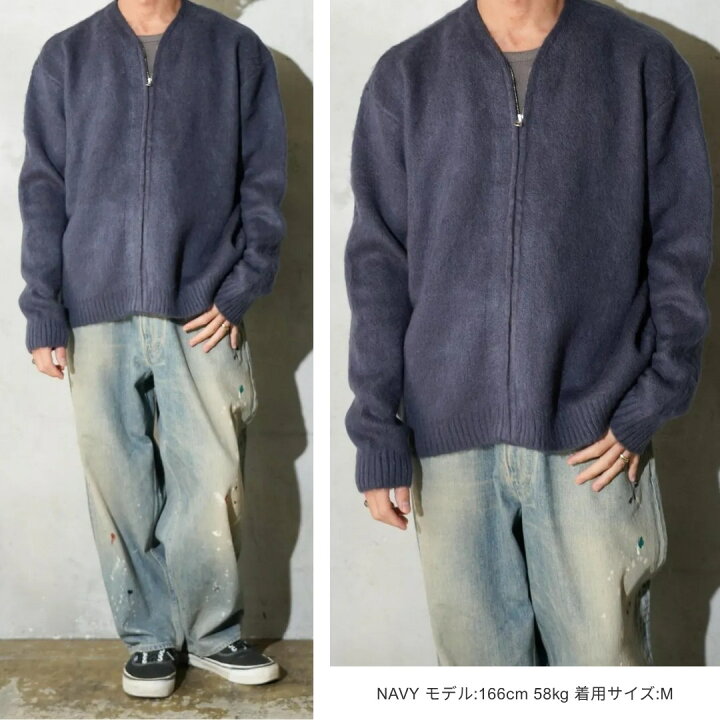 楽天市場】【TOWNCRAFT / タウンクラフト】SOLID SHAGGY ZIP CARDIGAN 