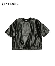 WILLY CHAVARRIA ウィリーチャバリア SYNTHETIC LEATHER BUFFALO TEE シンセティックレザー