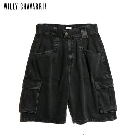 【WILLY CHAVARRIA / ウィリーチャバリア】 CARGO SHORTS ワイド バギーシルエット デニム カーゴショーツ