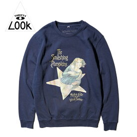 【THRIFTY LOOK / スリフティールック】THRIFTY "SMASHING PUMPKINS" SWEAT スマッシング・パンプキンズ ロックバンド プルオーバーパーカ 『Mellon Collie and the Infinite Sadness』 ジャケットグラフィック ライセンシー フーディー ユーズド加工 裏起毛