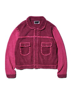 【PHINGERIN / フィンガリン】PG1 KNIT (PD-252-KN-011) ニット カーディガン メンズ レディース ベージュ バーガンディ ネイビー オーガニックコットン リサイクルポリエステル