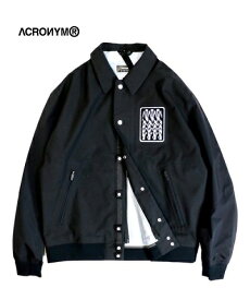 ACRONYM アクロニウム 3L VARSITY JACKET [STRAIGHT FIT] (J94-VT) Men's Ladies OUTER Black 22SS ゴアテックス ストレートフィット 2WAY スタジャン テック ストリート モード S