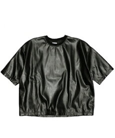 WILLY CHAVARRIA ウィリーチャバリア C.E.L.STORE 別注 SYNTHETIC LEATHER BUFFALO TEE バッファロー 半袖 Tシャツ フェイク レザー メンズ レディース オーバーサイズ ビッグシルエット ブラック M L