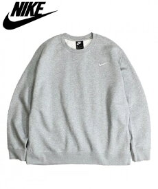 【再入荷・海外企画】NIKE ナイキ CLUB FLEECE CREW SWEAT プルオーバー クルーネック スウェット スウォッシュ 無地 裏起毛 シンプル スポーツ ストリート ホワイト グレー チャコール ネイビー ブラック M L XL XXL XXXL