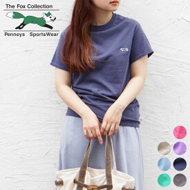 PENNEY'S / ペニーズ PIGMENT FOX SS TEE ワンポイント 無地 半袖Tシャツ ピグメントダイ