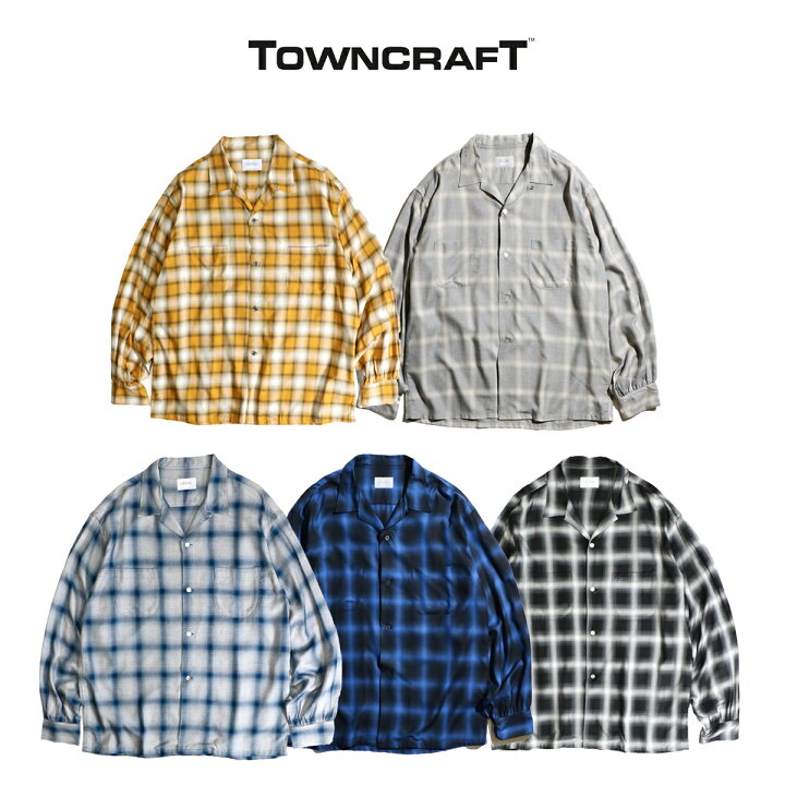 楽天市場】TOWNCRAFT / タウンクラフト OMBRE LOOP COLLAR SHIRTS MADE 