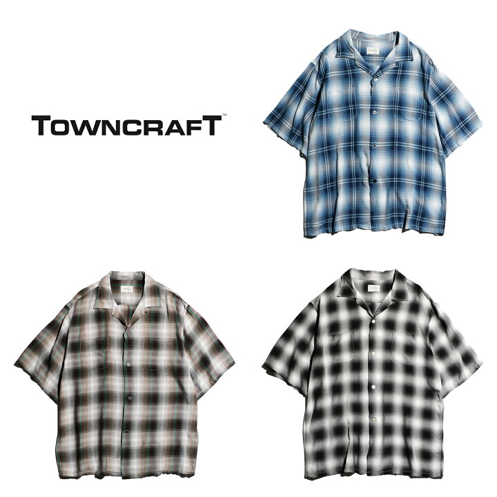 楽天市場】【TOWNCRAFT / タウンクラフト】 60S LOOP COLLAR SS SHIRTS 