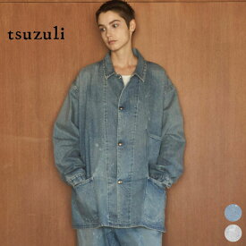 tsuzuli / ツヅリ COVERALL JACKET (UNISEX) TT206F 岡山デニム オーバーサイズ カバーオール