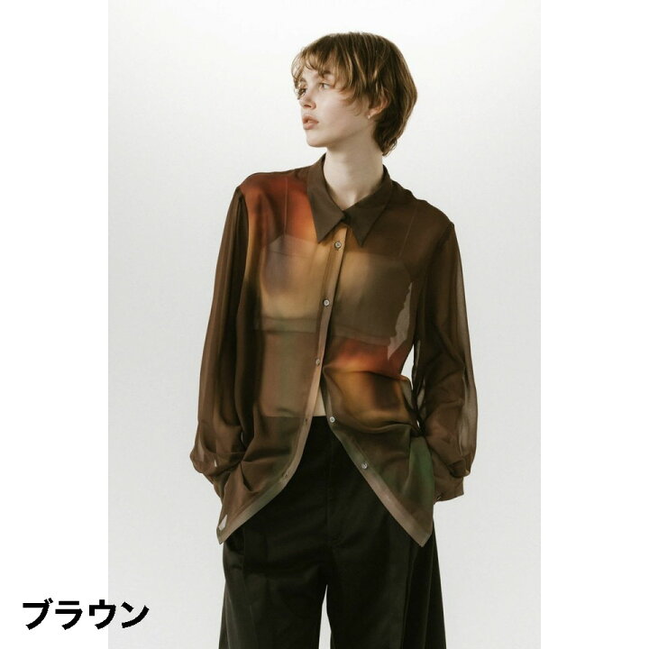 楽天市場】Knuth Marf クヌースマーフflower print sheer shirt 