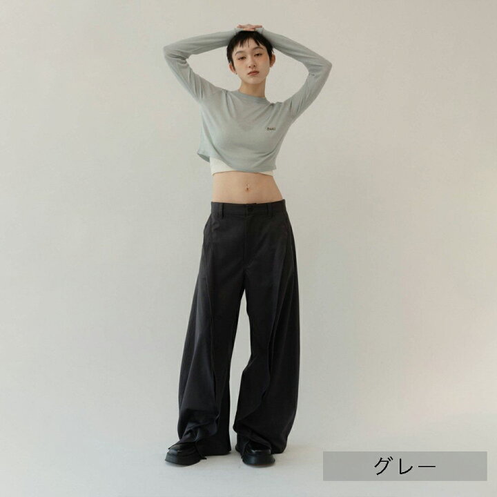 楽天市場】Knuth Marf クヌースマーフ slit deformed pants(unisex  