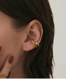 【ゴールド】ダブルラインイヤーカフ | CENE セネ せね 金属アレルギー アレルギー対応 つけっぱなし サージカルステンレス シンプル ゴールド レディース イヤーカフ プレゼント