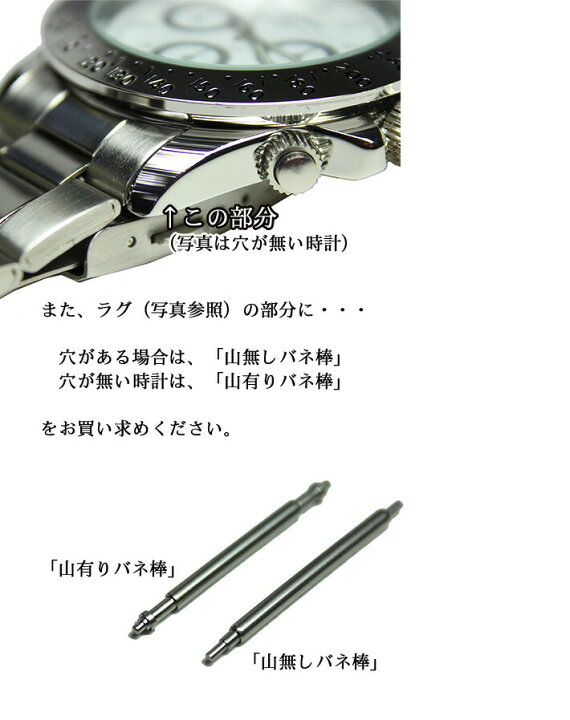 Z4 太い バネ棒Φ1.8 x 18mm用 4本 ベルト 交換 レディース腕時計 - 3