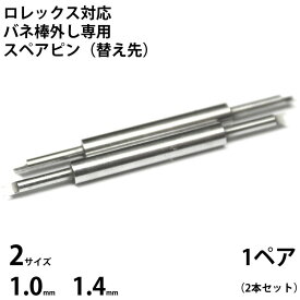 ゆうパケット送料無料 ロレックス対応バネ棒外し(08000384-1) スペアピン 各サイズ1ペア（2本）