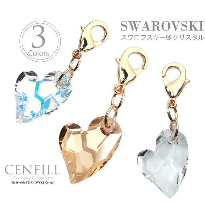 楽天市場】アクセサリー チャーム スワロフスキー 18Kプレーティング 