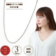 【エントリー必須！楽天スーパーSALEは2点購入で5倍・3点購入でP10倍】SUS316L チェーン ネックレス スク…