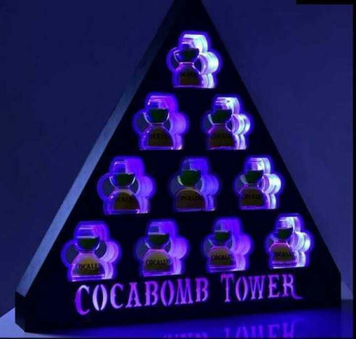 楽天市場】コカボムタワー COCABOMB TOWER リモコン付 光る LED 東レ 