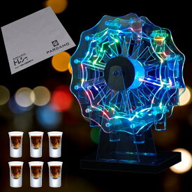 [☆グラス付き☆] テキーラ観覧車 LED 光る 東レ 日本製 クリーナー付 セット ショットグラス バー用品
