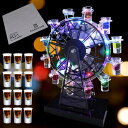 [☆グラス付き☆] New テキーラ観覧車 LED 光る 東レ 日本製 クリーナー付 セット ショットグラス バー用品
