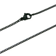 【cenote】ステンレス チェーン メンズ【c0603】1mm幅 キヘイ 喜平 シンプル ブラック 黒 ネックレス 送…