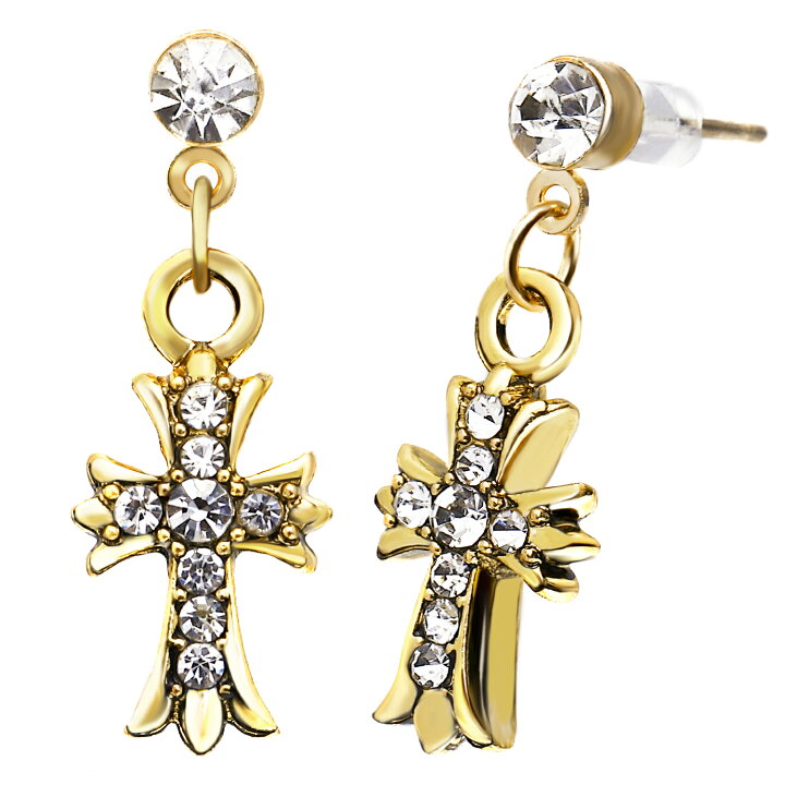 Renervate ピアス クロス 十字架 金属アレルギー 18金 18k フープ 揺れる キャッチ シンプル 小さい セット アレルギー ピアス レディース 大人 ブランド ぶらさがり ピアス かわいい 可愛い 韓国 派手 かっこいい 人気 ジュエリー プレゼント 両耳 つけっ ... シルバー925 ピアス クロス 十字架 メンズ レディース 両耳