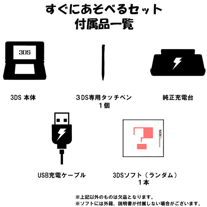 楽天市場】【ソフトプレゼント企画！】3DS 本体 すぐ遊べるセット  
