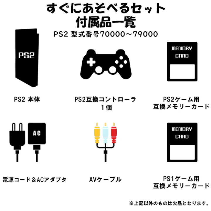 楽天市場】【レビューキャンペーン実施中】PS2 本体 薄型 すぐ遊べる 