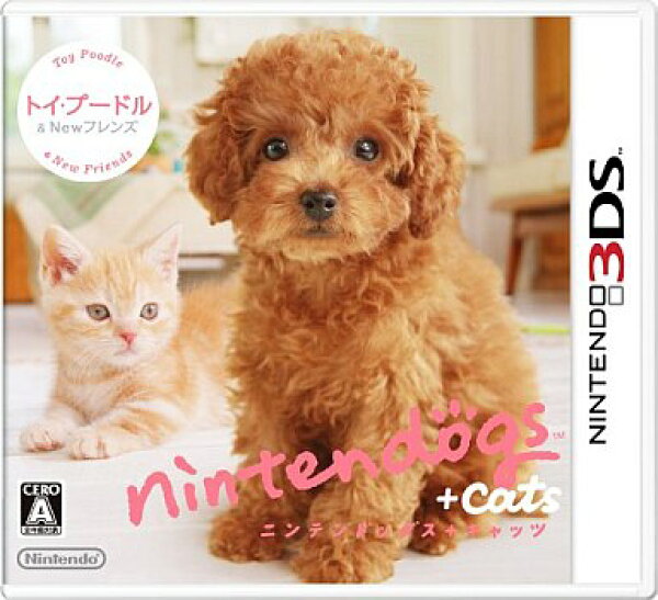 Nintendogs + Cats トイプードル＆Newフレンズ Nintendo 3DS ゲームソフト 任天堂 ニンテンドー 【中古】