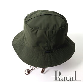 【Racal/ラカル】Pocketable reversible hat / ポケッタブル リバーシブル バケットハット / MSO-RAC-000004　オリーブ【ユニセックス】