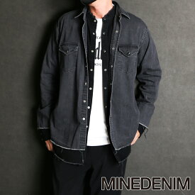 【MINEDENIM/マインデニム】OLD PARK×MINEDENIM / Denim Western Layered SH / MND-22SSOP003【メンズ】【送料無料】