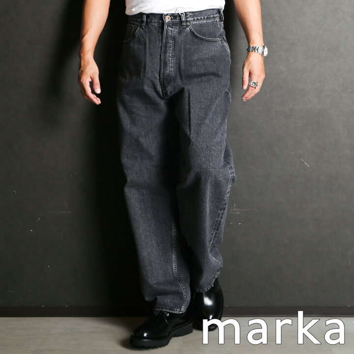 楽天市場】【marka/マーカ】COCOON FIT JEANS - FADED BLACK 