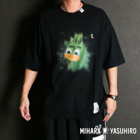 【Maison MIHARA YASUHIRO/メゾン ミハラヤスヒロ】Leon Printed Tee - BLACK / レオン プリンテッド Tシャツ / J16TS861【送料無料】