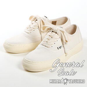 �yMaison MIHARA YASUHIRO/���]�� �~�n�����X�q���z�yGeneral Scale�z PAST SOLE LOW CUT SNEAKER / A06FW503 �L�����o�X ���[�J�b�g�X�j�[�J�[ �V���[�Y �C / �z���C�g�y�����Y�z�y���������z