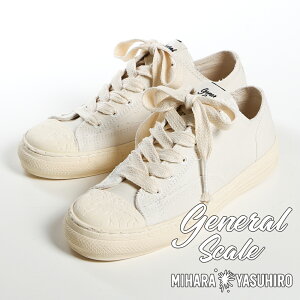 �yMaison MIHARA YASUHIRO/���]�� �~�n�����X�q���z�yGeneral Scale�z PAST SOLE LOW CUT SNEAKER / A06FW502 �L�����o�X ���[�J�b�g�X�j�[�J�[ �V���[�Y �C / �z���C�g�y�����Y�z�y���������z