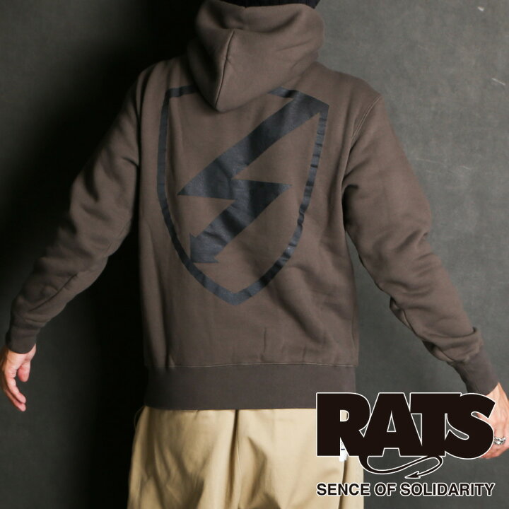 楽天市場】【RATS/ラッツ】CROSS NECK HOODIE BOLT / プルオーバー 