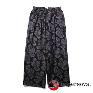 �ysuperNova./�X�[�p�[�m���@�zWide easy pants - Sprinkled paisley jacquard / ���C�h�C�[�W�[�p���c - �I���W�i���y�C�Y���[�W���K�[�h / SN-615�y�����Y�z�y���j�Z�b�N�X�z�y���������z