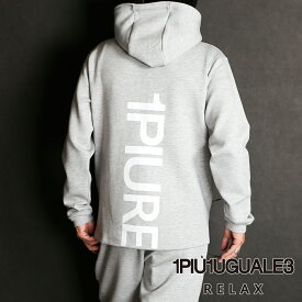 【1PIU1UGUALE3 RELAX/ウノピゥウノウグァーレトレ リラックス】TECH BACK LOGO HOODIE / テックフーディー / USO-22085 【メンズ】