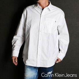 【Calvin Klein Jeans/カルバン・クライン ジーンズ】【国内正規品】LOGO PIPING RELAXED OXFORD SHIRT / オックスフォードシャツ / J323194【メンズ】【ユニセックス】【送料無料】