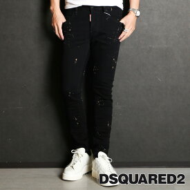 【国内正規品】【DSQUARED2/ディースクエアード】ICON Black Milky Wash Skater Jean / スケーター ジーンズ / S74LA0071/S30564 デニム【メンズ】【送料無料】