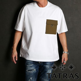 【TATRAS/タトラス】VENTO - ヴェント - WHITE / Tシャツ / MTLA24S8008-M【メンズ】【送料無料】