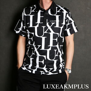 �y30% OFF�z�yLUXE AKM PLUS/�����N�X �G�[�P�[�G�� �v���X �zLUXE PATTERN POLO SHIRTS / �|���V���c / LAH-23008�y�����Y�z