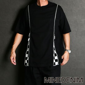 【MINEDENIM/マインデニム】OLD PARK×MINEDENIM / Zip Wide Denim T-SH / MND-23SSOP001-97【メンズ】【送料無料】