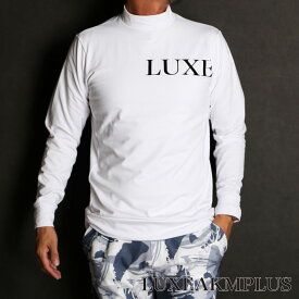 【LUXE AKM PLUS/リュクス エーケーエム プラス】LOGO MOCK NECK T-SHIRTS / モックネック Tシャツ / LAT-23017【メンズ】