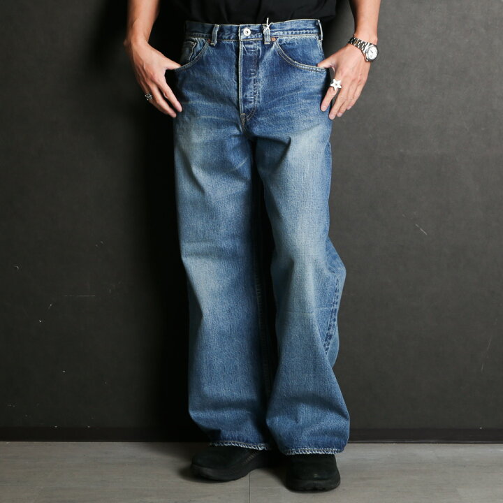 楽天市場】【marka/マーカ】WIDE LEG JEANS - USED WASHED