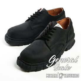 【Maison MIHARA YASUHIRO/メゾン ミハラヤスヒロ】【General Scale】 "PAST" Vintage Like Sole Leather Shoes / S09FW702【メンズ】【レディース】【ユニセックス】【送料無料】