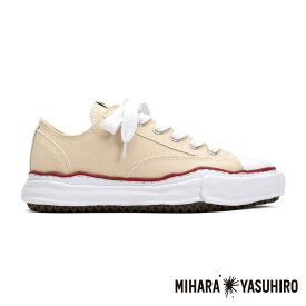 【Maison MIHARA YASUHIRO/メゾン ミハラヤスヒロ】"PETERSON" original sole canvas lowcut sneaker - NATURAL / A04FW729 【メンズ】【レディース】【ユニセックス】【送料無料】