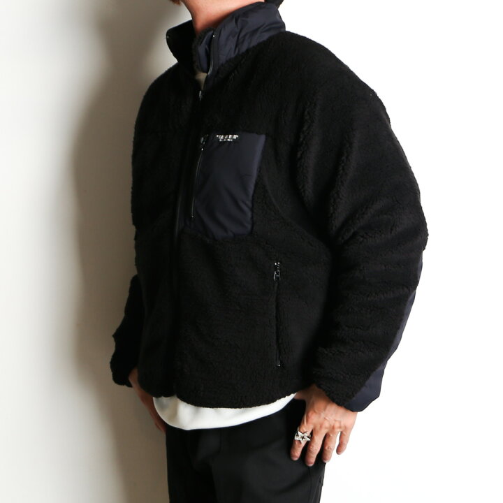 楽天市場】【RATS/ラッツ】ZIP FLEECE - BLACK / フリースジャケット 